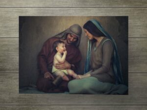 Holy Family prayer card