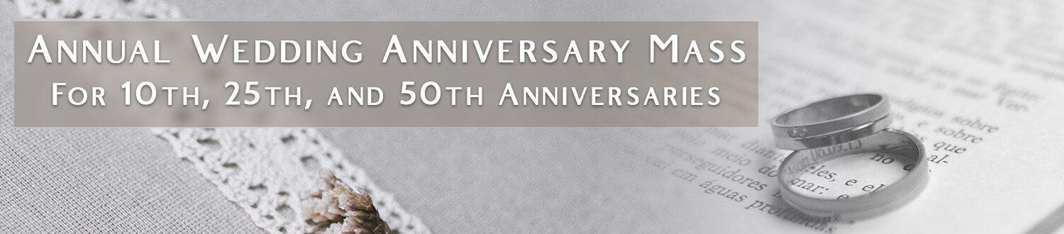 Anniversary Mass banner