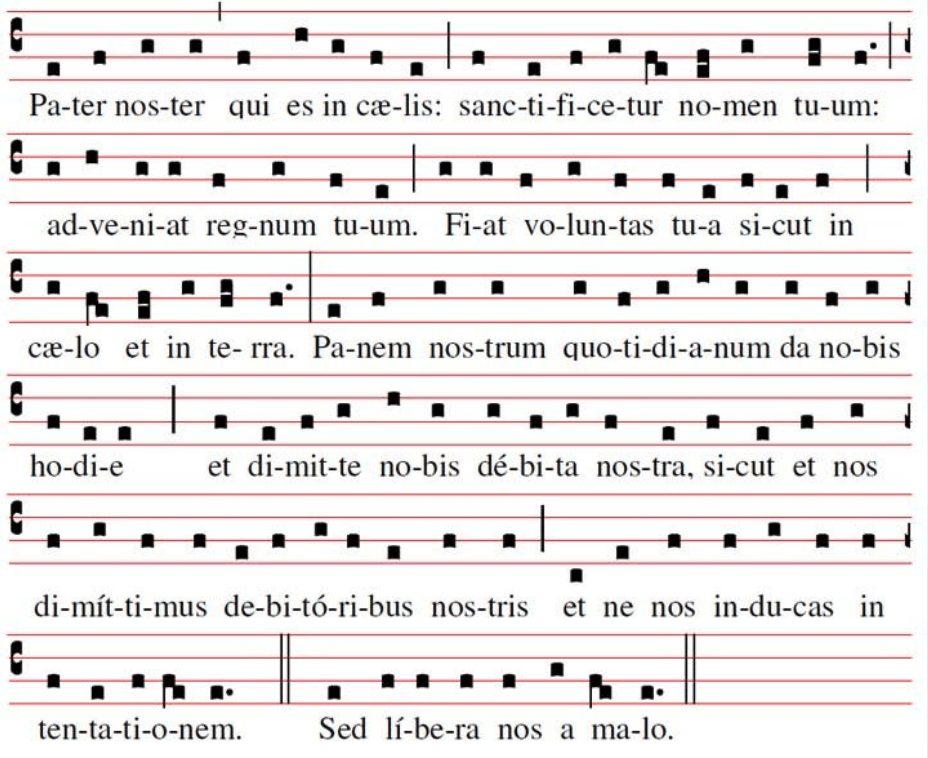 Pater noster music