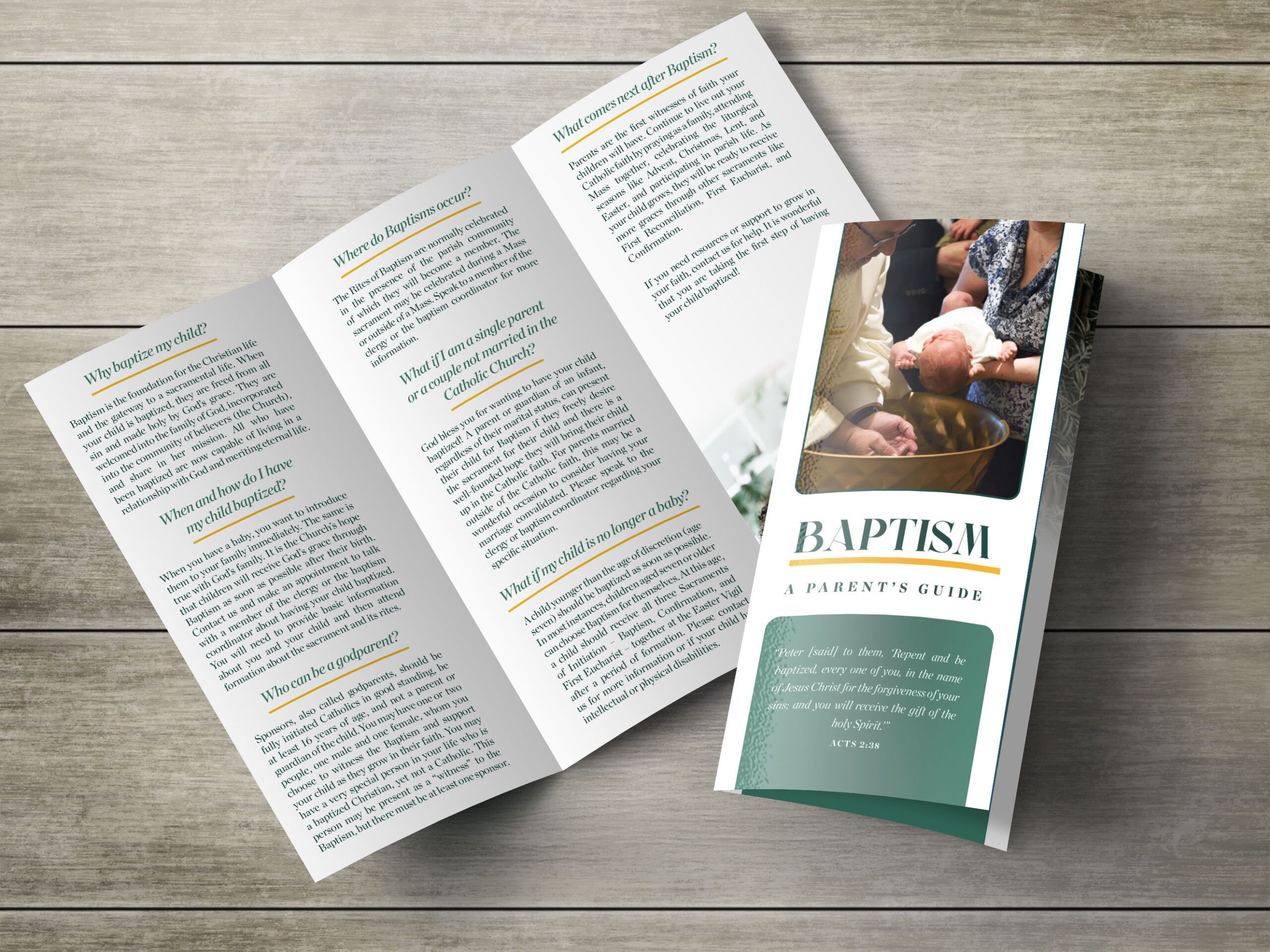 Baptism Pamphlets - 50/100 Pack